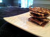 Healthy Snack {Flax Seed Crackers with Rosemary and Sunflower Seeds}